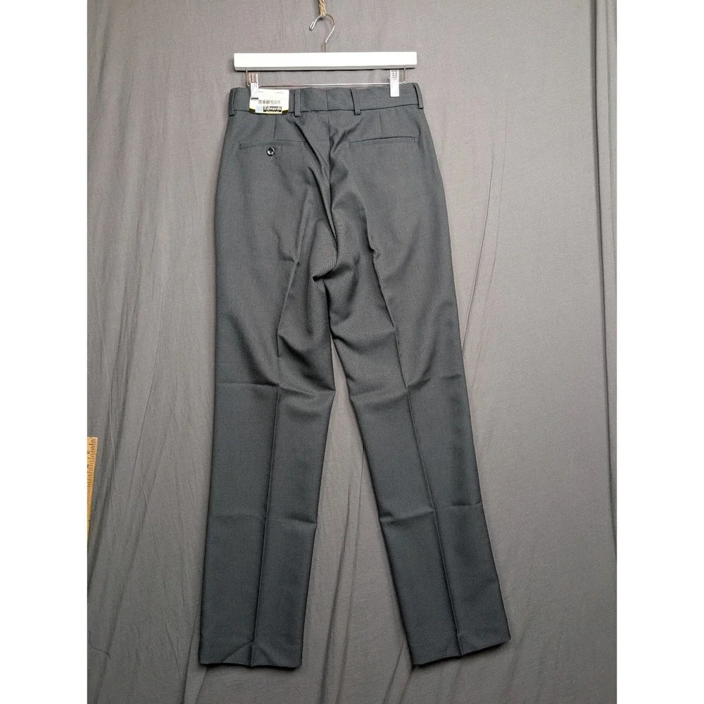 Edwards Men's‎ Grey Flat Front Dress Pants Slacks Size 28 x 32
